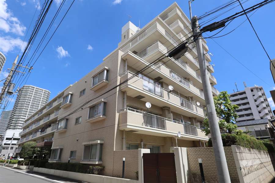 マートルコート川口の外観（南西側から）　