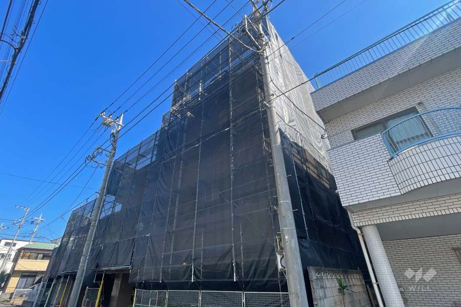 プロスペル川口青木の外観（南西側から）