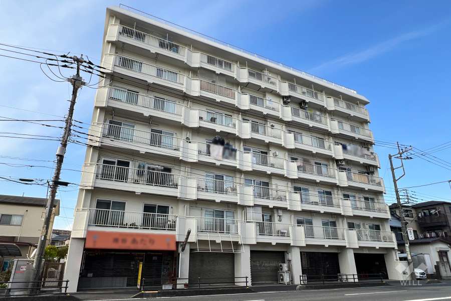 第5コーポサンキョーの外観（南東側から）