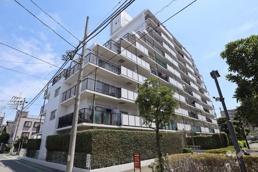 グリーンプラザ川口第2号棟の外観（南西側から）