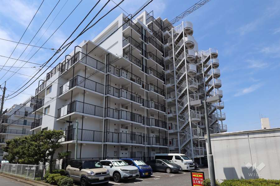 グリーンプラザ川口第2号棟の外観（北東側から）