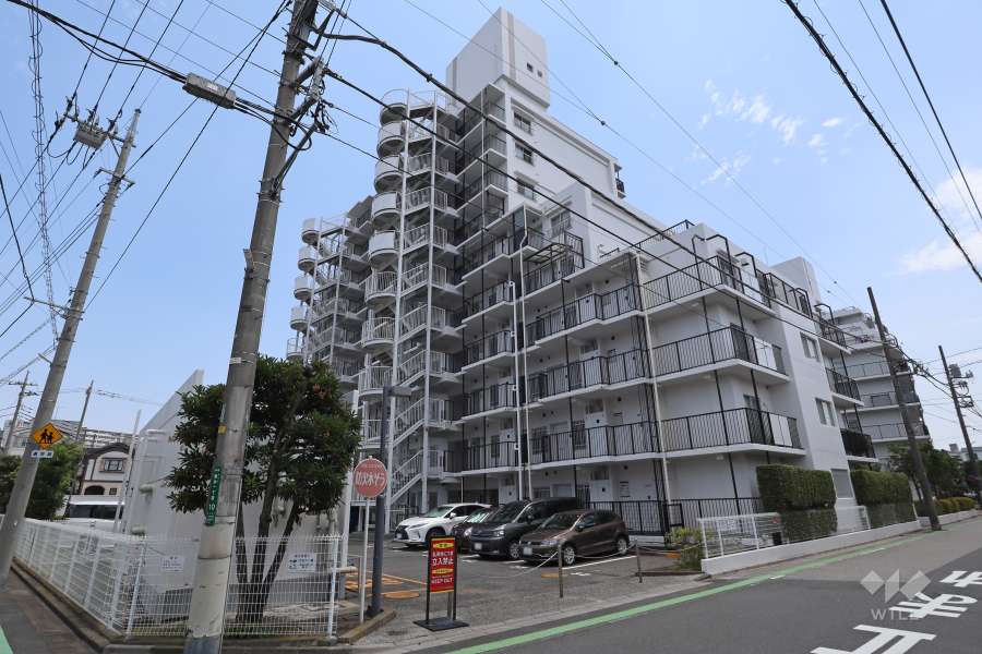 グリーンプラザ川口第2号棟の外観（北西側から）