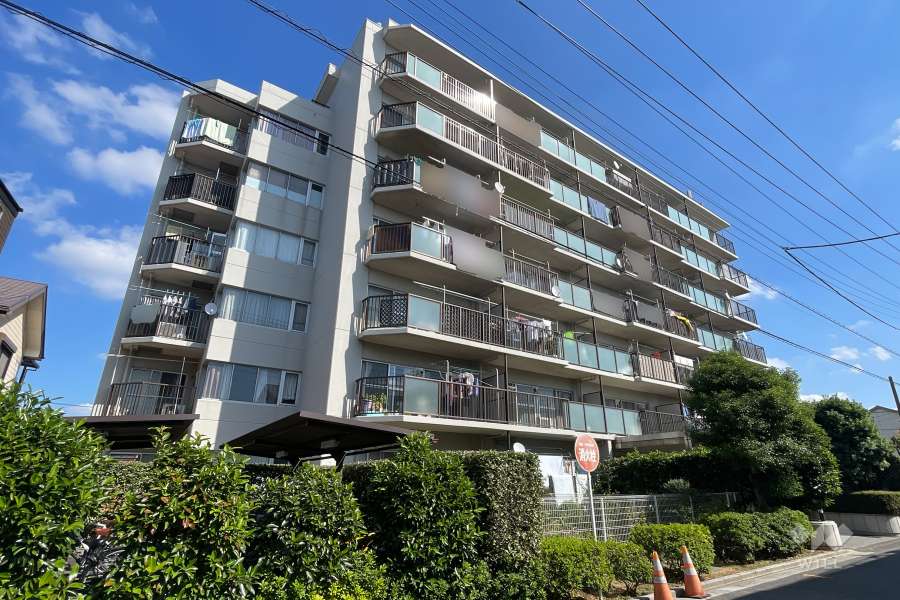 サンハイツ川口の外観（北西側から）