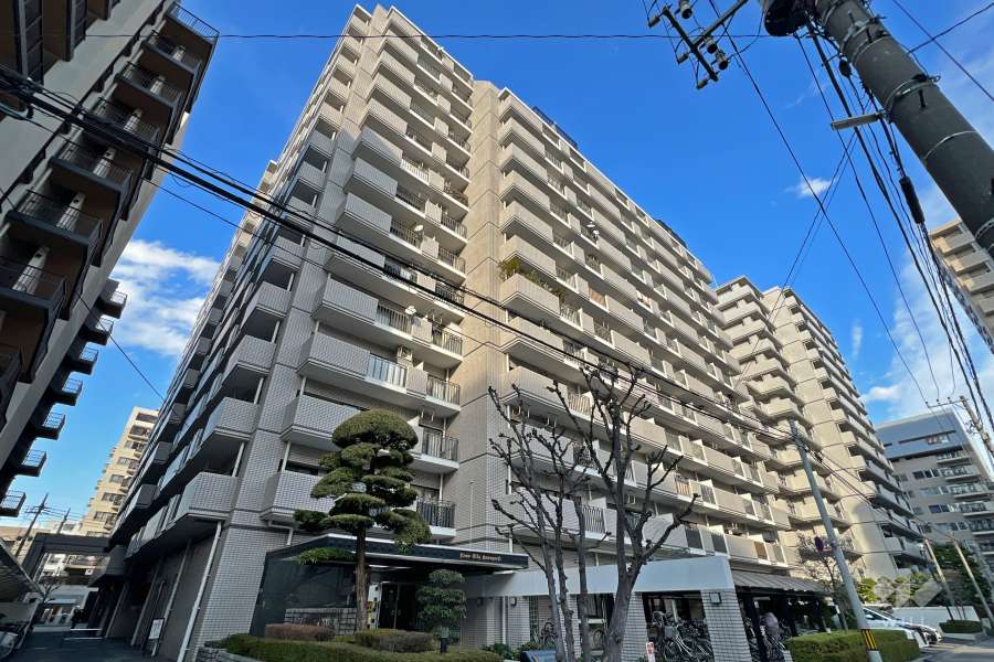 ライオンズシティ川口の外観（南西側から）