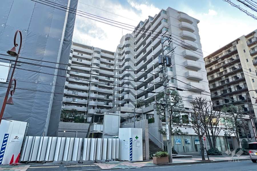 ライオンズシティ川口の外観（北東側から）