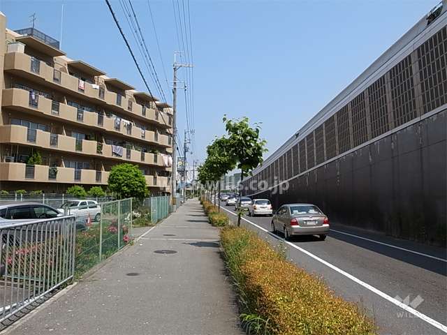 敷地の東側は国道173号線に面しています。