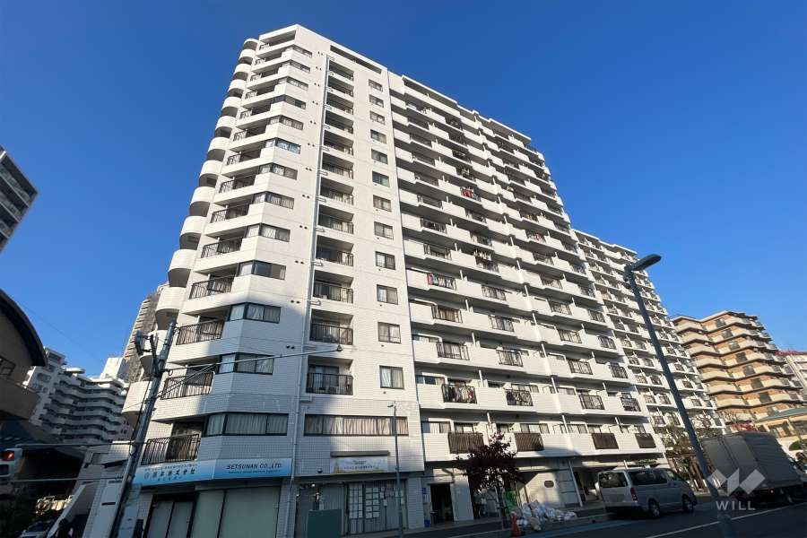 デュアルコート川口イーストビューの外観（東南側から）