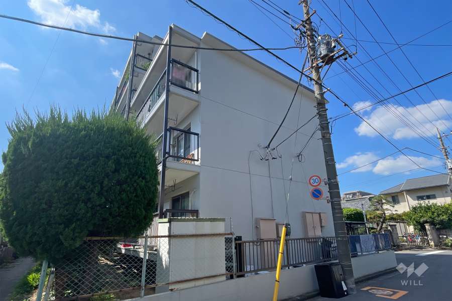 東観マンションの外観（南東側から）　