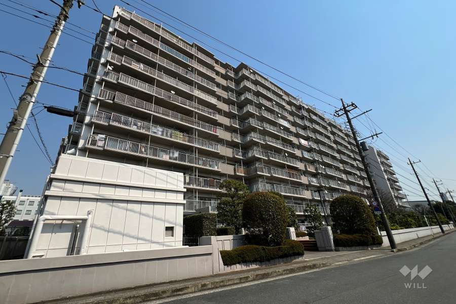 グリーンパーク鳩ヶ谷B棟の外観（南西側から）