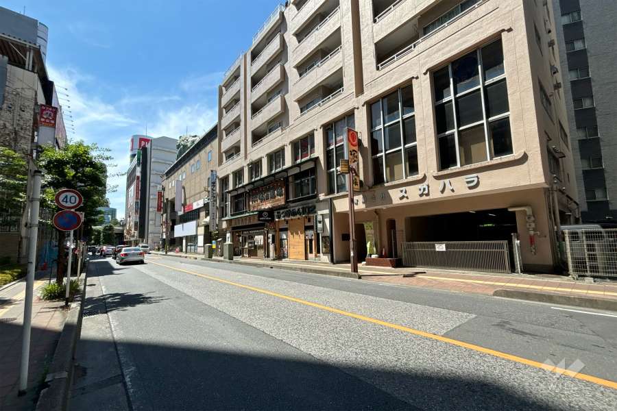 敷地東側の前面道路　