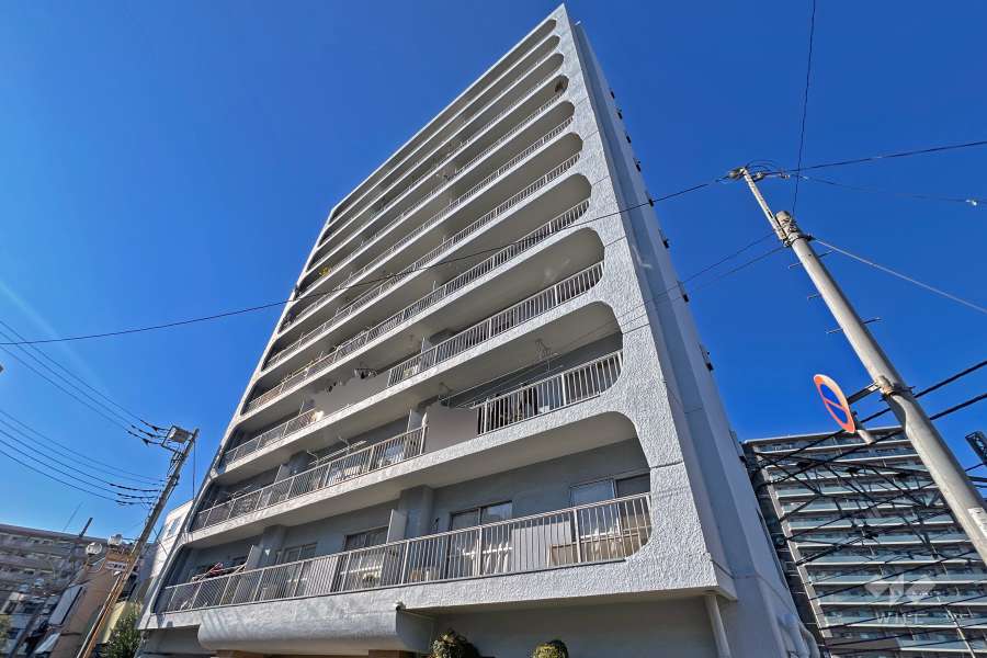 川口ハイツ（川口4丁目）の外観（南側から）