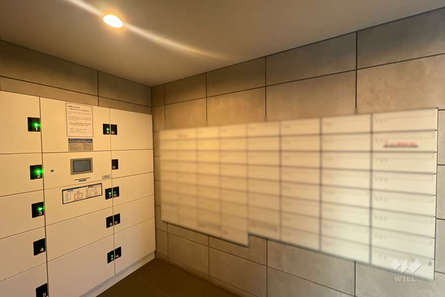 共用ポストと宅配ボックス