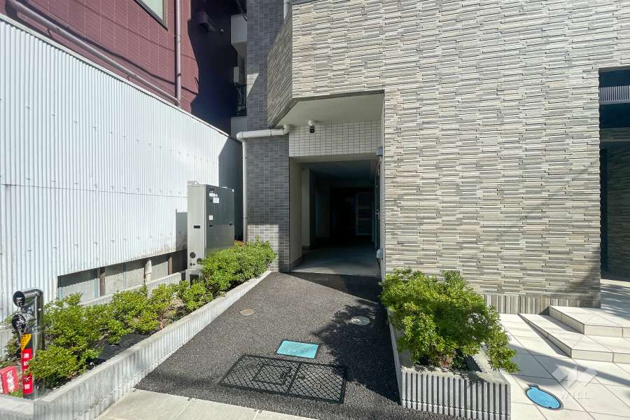 駐輪場の出入り口