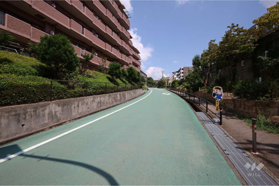 敷地南側の前面道路