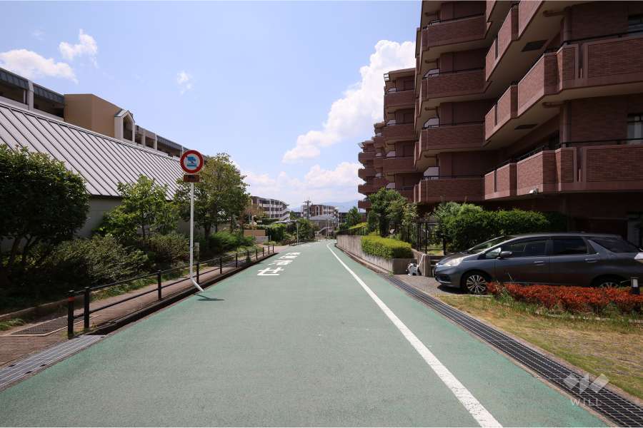 敷地南側の前面道路