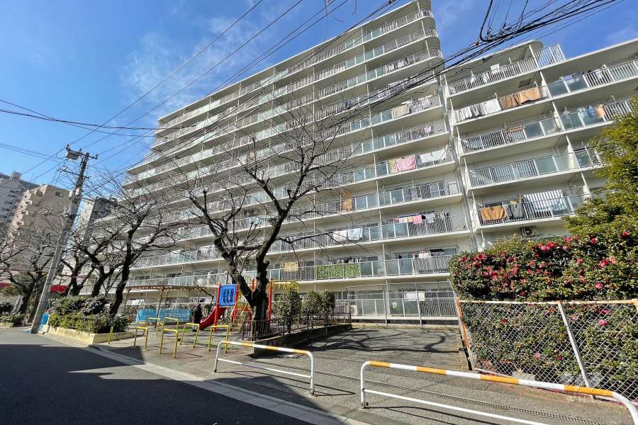 ニュー田端スカイハイツの外観（東側から）