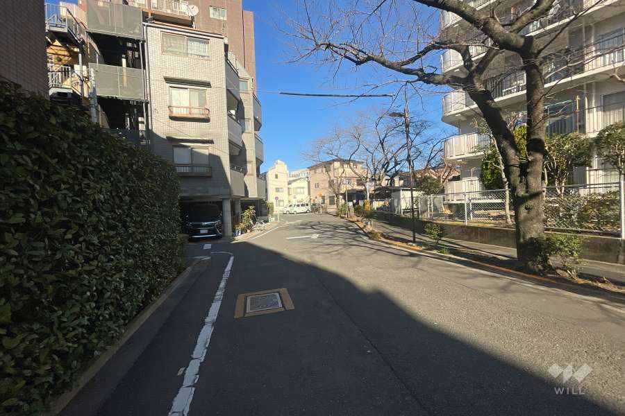 敷地の東側前面道路