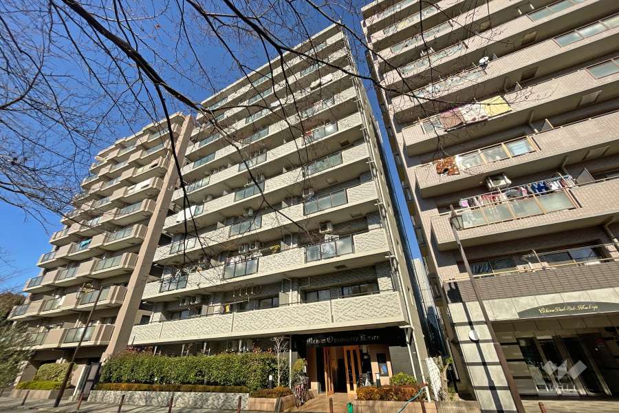 メディウス尾久の原公園の外観（南東側から）