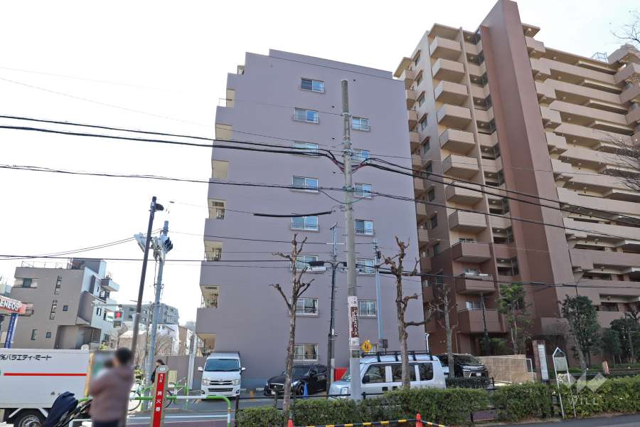 町屋ビューハイツの外観（北側から）