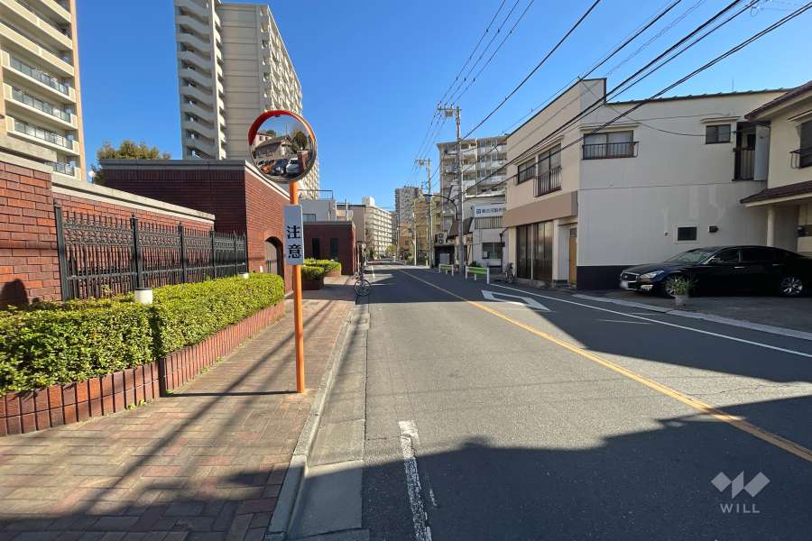 敷地南側の前面道路