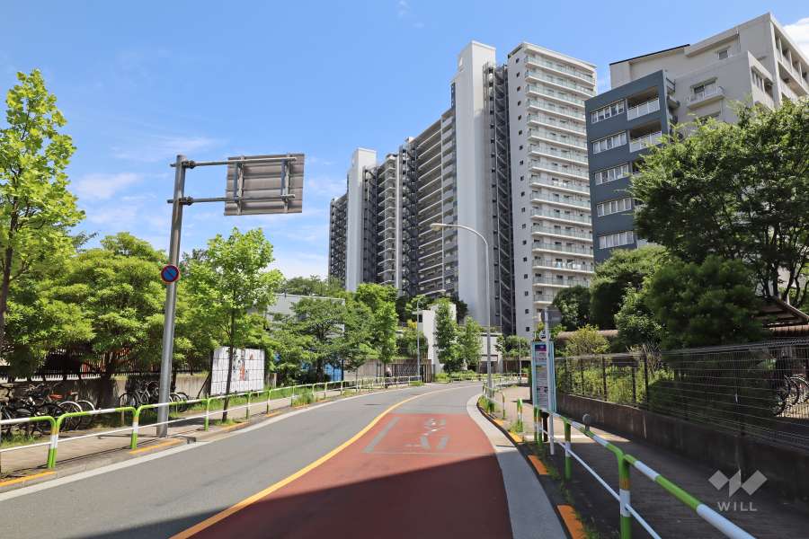 リバーフェイスの外観（北西側から）