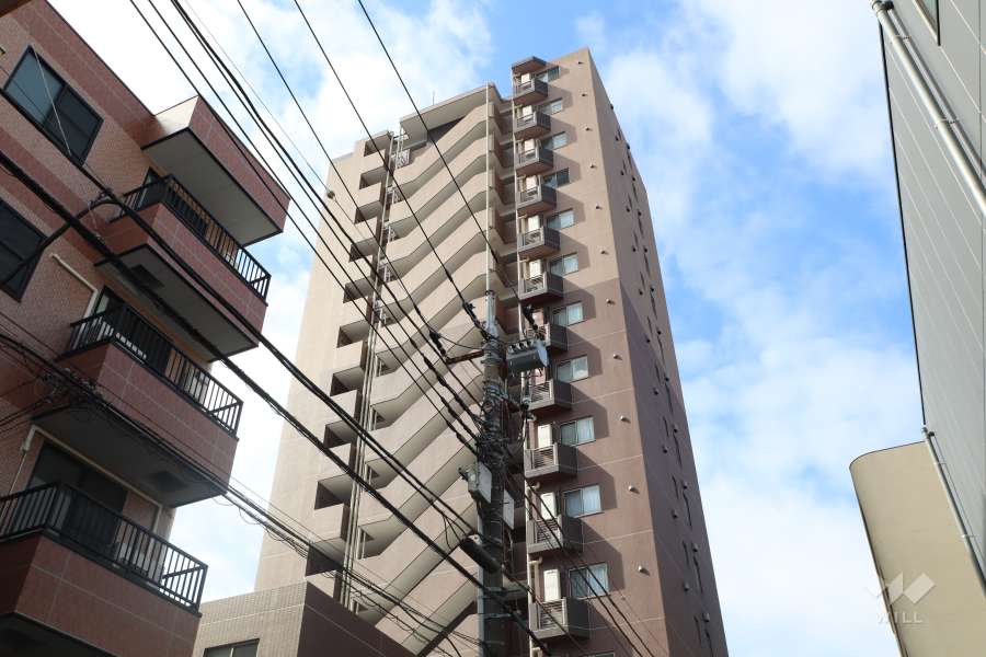 レジデンシャルステートタワー南千住の外観（北東側から）