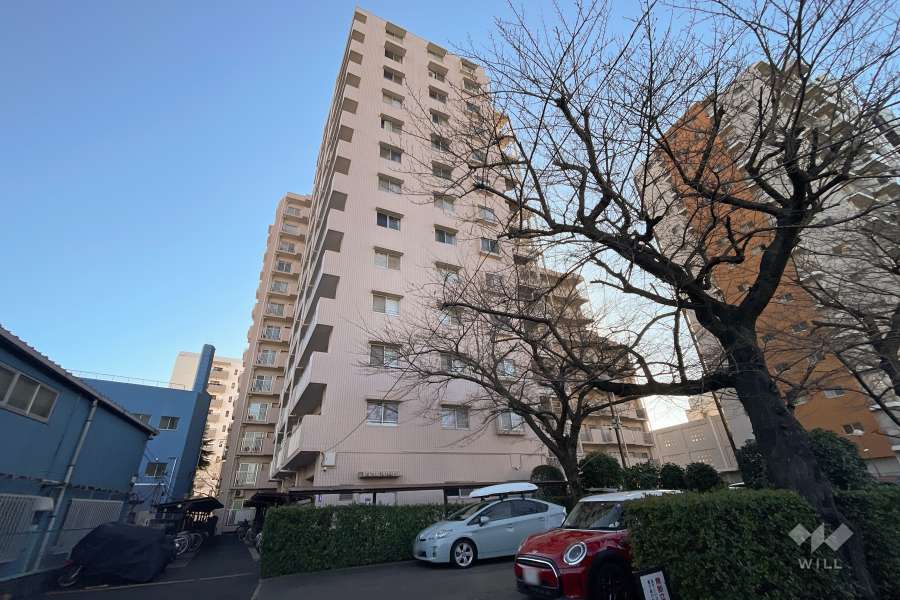 東急ドエルアルス千住の外観（北西側から）