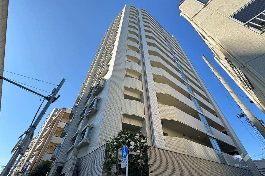 コスモレジデンス東京EASTの外観（北東側から）