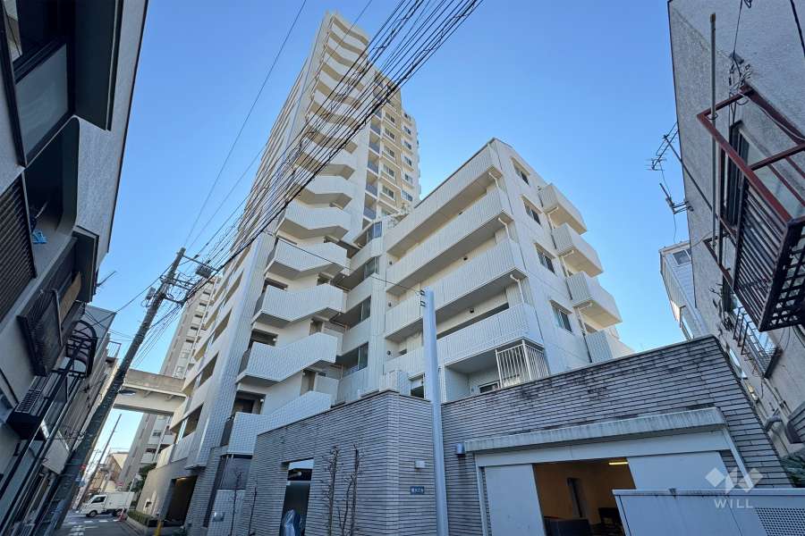 コスモレジデンス東京EASTの外観（北西側から）