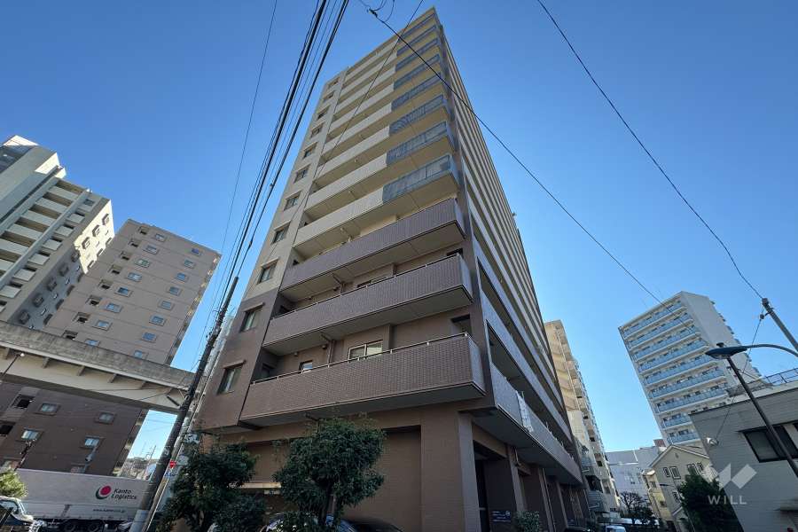 コスモ西日暮里ビューステージの外観（北西側から）