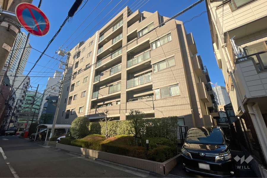 シャリエ日暮里の外観（北東側から）