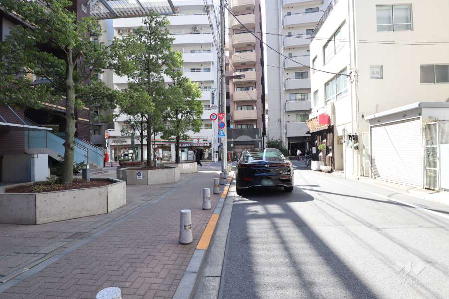 敷地北西側前面道路（北東側から）