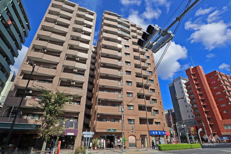 モリス日暮里駅前の外観(北西側から)