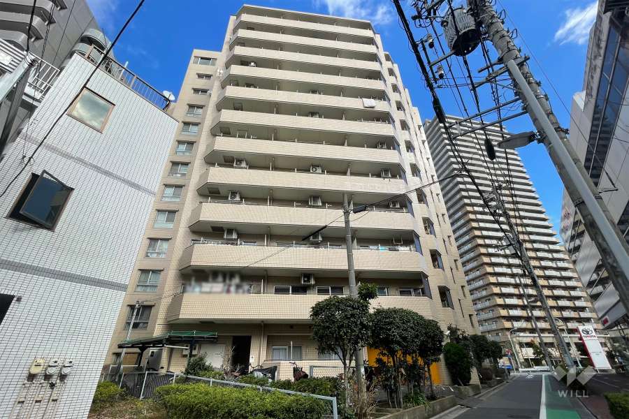 アルス三ノ輪の外観（南西側から）