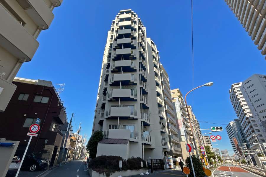 ダイアパレス三ノ輪の外観（南東側から）