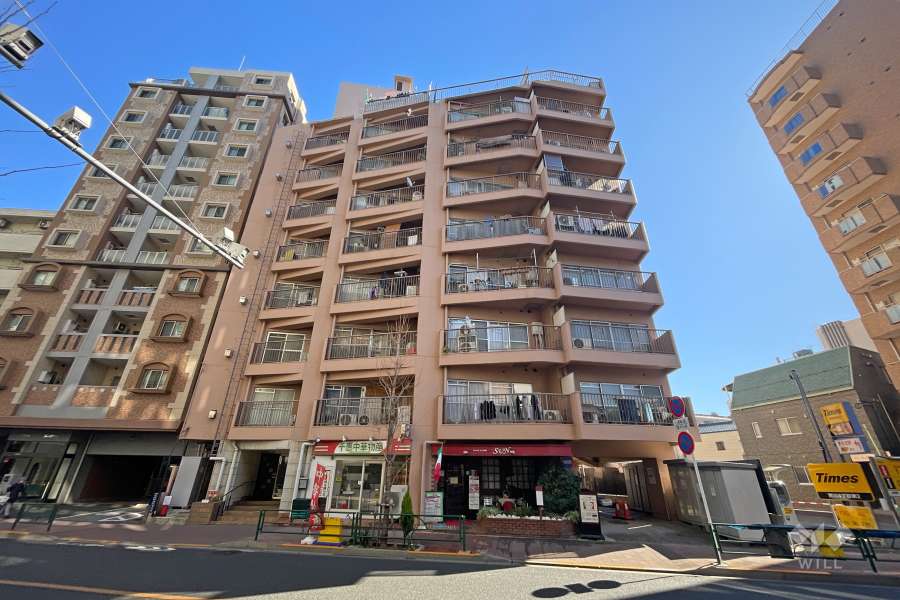 西日暮里サマリヤマンションの外観（南西側から）