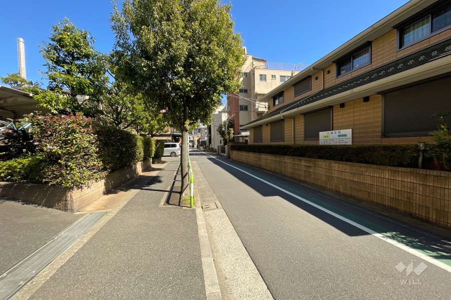 敷地南東側の前面道路