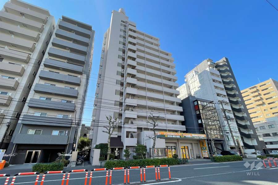 ハイライフ田端の外観（東側から）