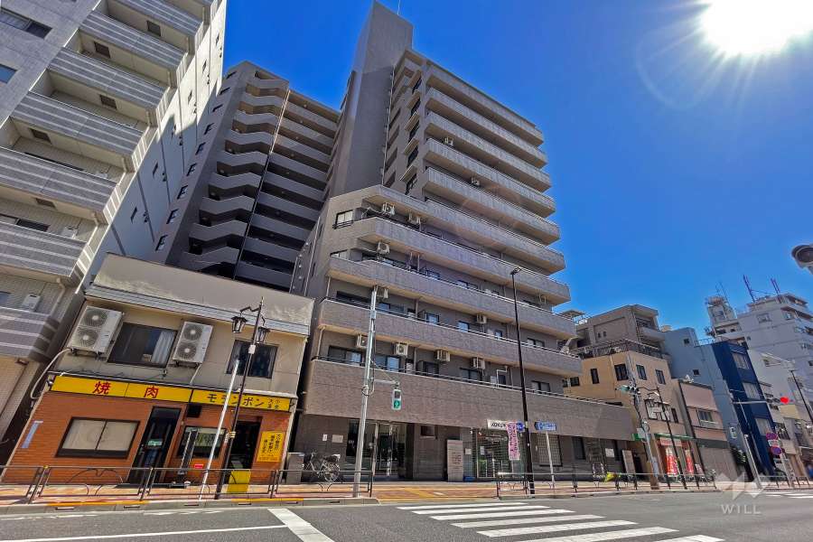 シーアイマンション日暮里の外観（北西側から）