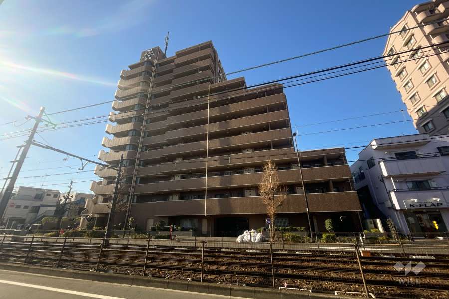 ダイアパレスベリウェール町屋の外観（北東側から）