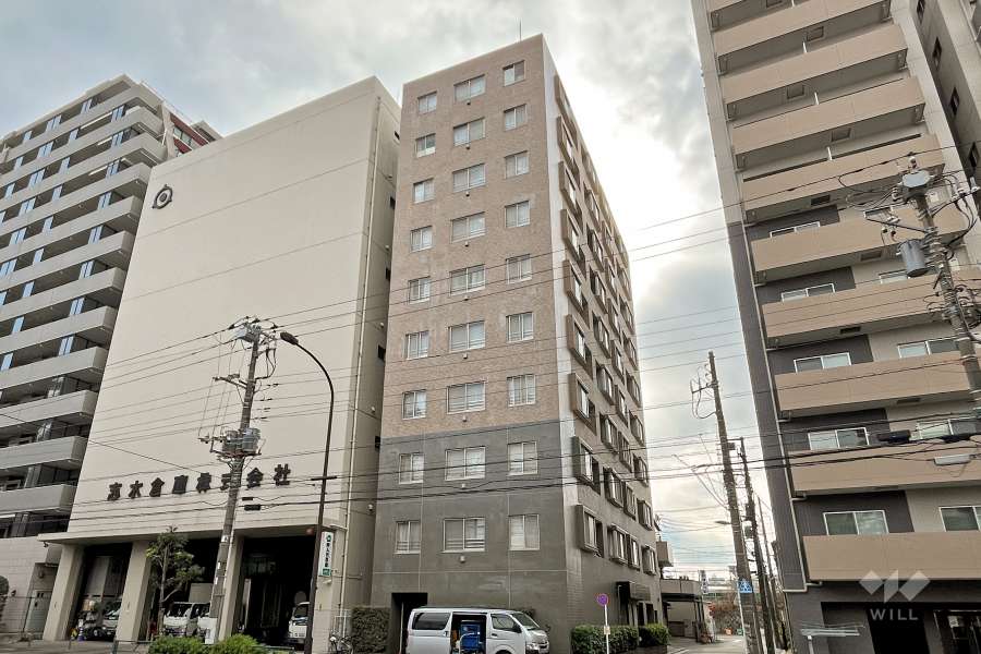 ベルジェ田端の外観（北西側から）