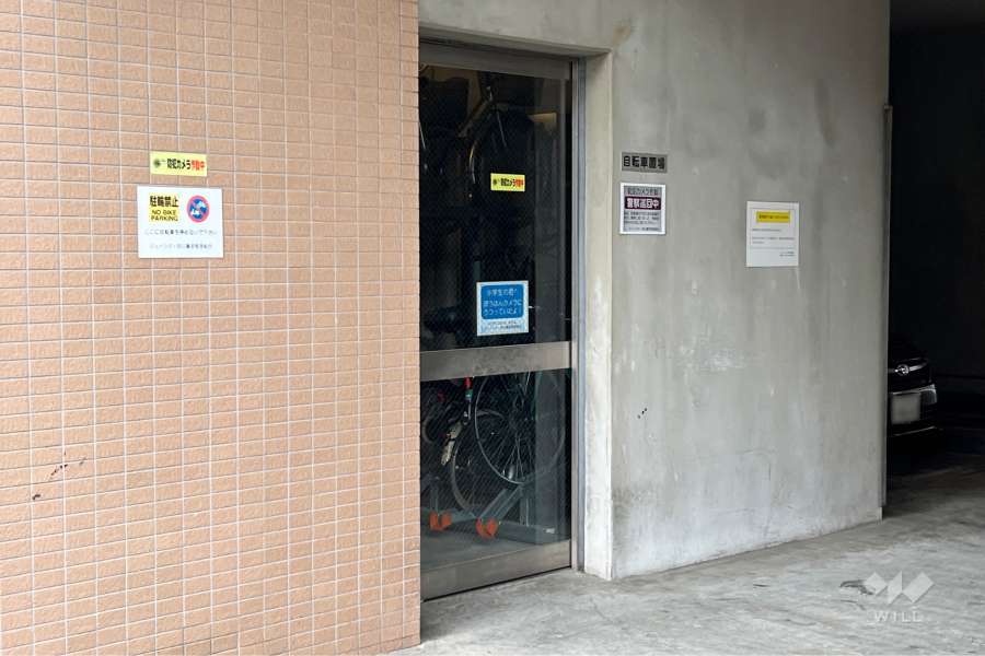 駐輪場の出入り口