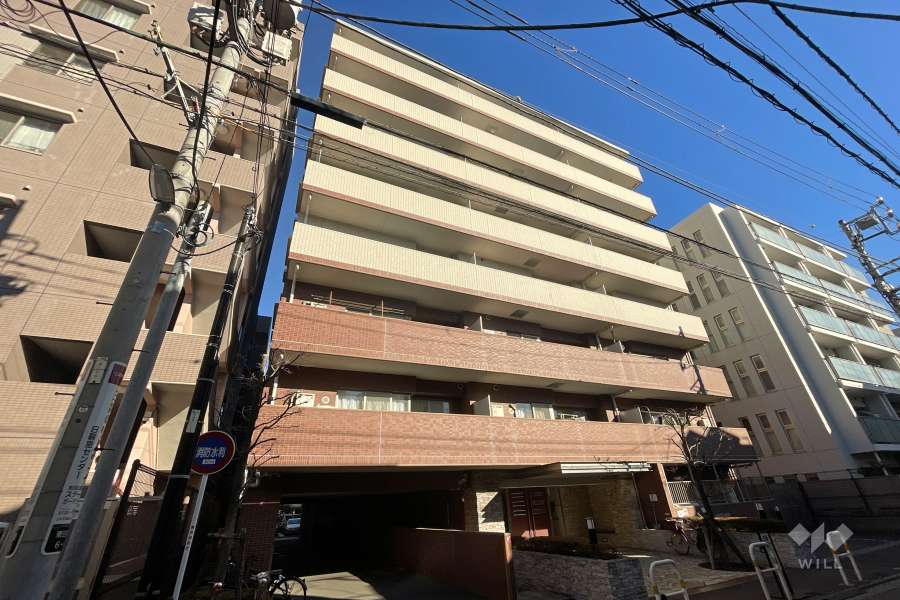 リベール日暮里グラシアの外観（南西側から）