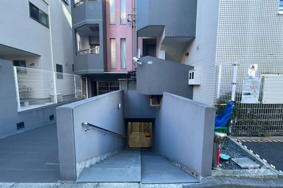 駐輪場の出入り口