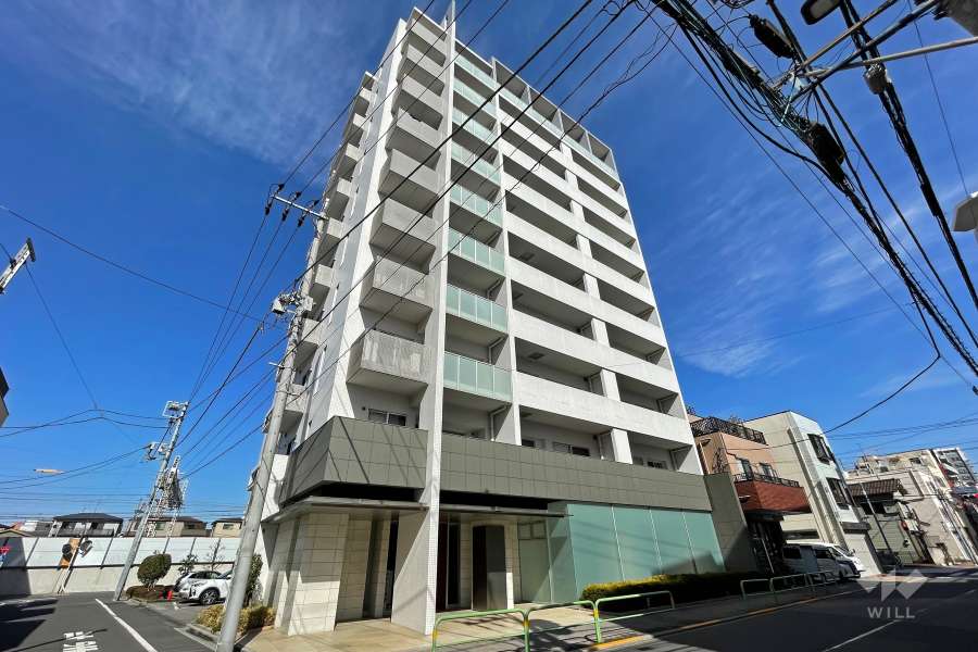 ウィルローズ三ノ輪の外観（南西側から）