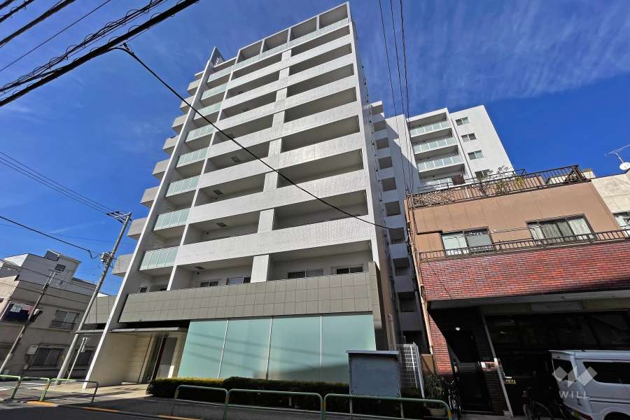 ウィルローズ三ノ輪の外観（南東側から）