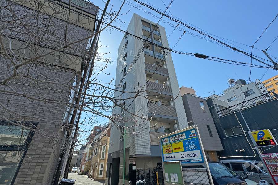 シンシティー西日暮里の外観（北東側から）