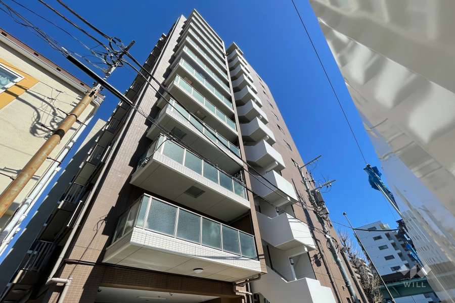 アーバンキャッスル南千住の外観（南西側から）
