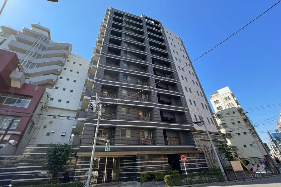 ライオンズ鶯谷マークスフォートの外観（北東側から）