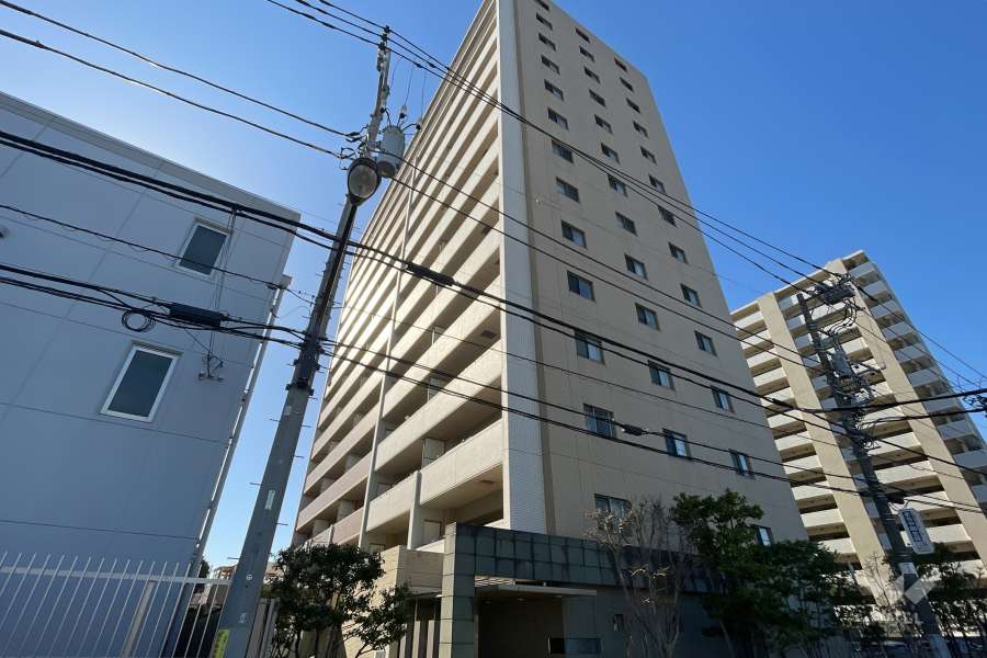東京ラクラシアの外観（北東側から）